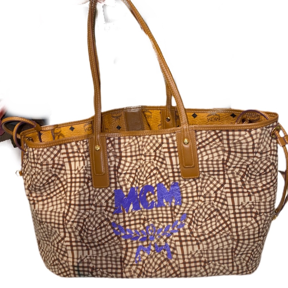 MCM REVERSIBLE LIZ SHOPPER visetos - Picture 2 of 4